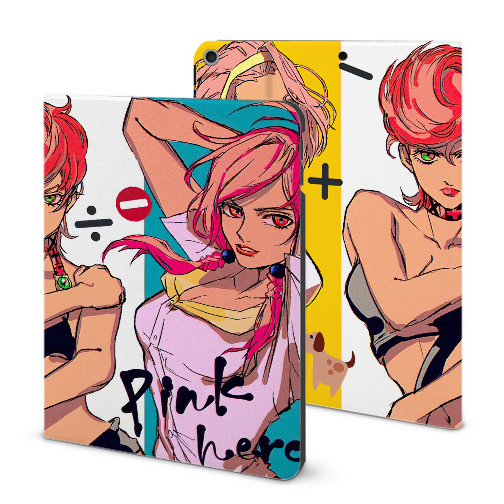 （画像用） ジョジョの奇妙な冒険 JoJo's Bizarre Adventure IPad ケース ブック型 PUレザー TPU 耐衝撃 軽量 薄型 ペン収納なし 全面保護 IPad 各モデル対応